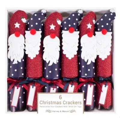 Abbildung von RSW International Harvey &amp; Mason 6 Christmas Crackers Red Blue Gonk