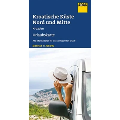 Abbildung von ADAC Urlaubskarte Kroatische Küste, Nord und Mitte 1:200.000