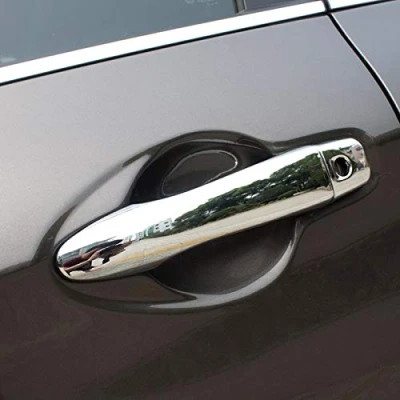 Abbildung von HIGH FLYING für Qashqai J11 2014 2018 Exterieur Türgriff Verchromt Stylingleisten 8 Stück ABS Kunststoff (Mit 1 Loch)