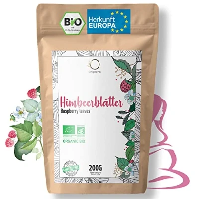Abbildung von ORIGEENS Himbeerblätter BIO 200g Herkunft Europa Himbeerblättertee Schwangerschaft, Still Tee, Kinderwunsch tee