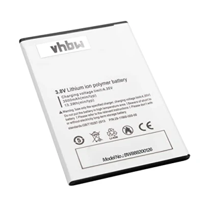 Abbildung von vhbw Akku kompatibel mit Ulefone U008, U008 Pro Handy Smartphone Telefon (3500mAh, 3,8V, Li Polymer)