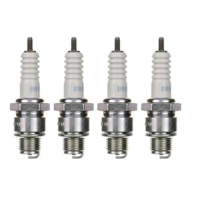 Abbildung von 4x Zündkerze BR9HS Zündkerzen Set 4 Stück für Motorrad/Roller/Scooter kompatibel WR2AC W27FSR