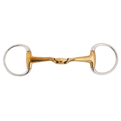 Abbildung von BR Doppelgelenkiger Eierknopf Soft Contact gebogenes Mundstück 16 mm 11,5 Gold