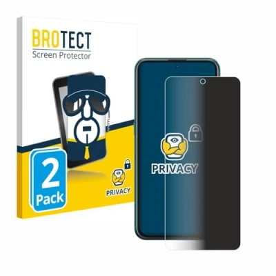 Abbildung von BROTECT (2 Stück Anti Spy Blickschutzfolie für Nokia X10 Privacy Screen Protector [Displayschutz Folie, Sichtschutz, Blaulichtfilter]