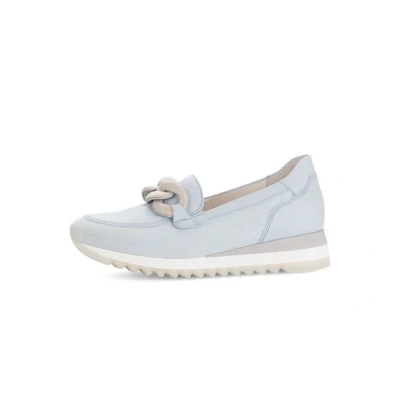 Abbildung von Gabor Slipper, Damen, Größe: 40.5, Blau Leder und lederimitat