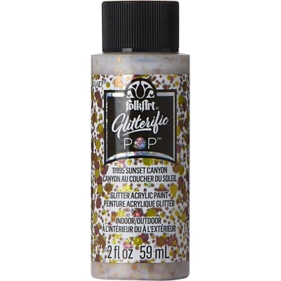 Abbildung von Folkart Glitterific Pop Sunset Canyon 2 fl oz (11995)