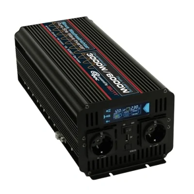 Abbildung von @tec Spannungswandler Reiner Sinus Inverter Wechselrichter 12V auf 230V