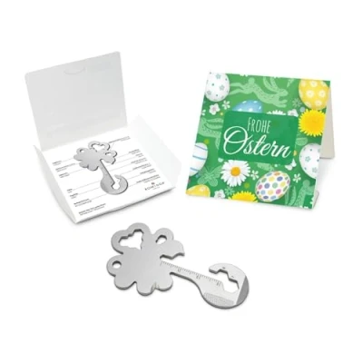 Abbildung von Geschenkartikel: ROMINOX Key Tool // Lucky Charm Osterglück, Ostern, 19 Funktionen, Keytool Schlüsselanhänger, Einkaufswagenlöser, Edelstahl Multitool, Multifunktionswerkzeug