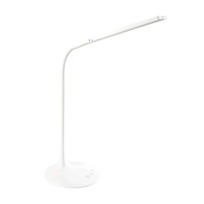 Abbildung von GENIE TL48 USB aufladbare LED Schreibtischlampe/Leselampe mit 2 beweglichen Lichtleisten, Timer, stufenlos dimmbar über Touchsensor, weiß