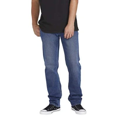 Abbildung von Volcom Solver Denim Hose für Herren, Vintage, Pazifikblau, Größe 26/30