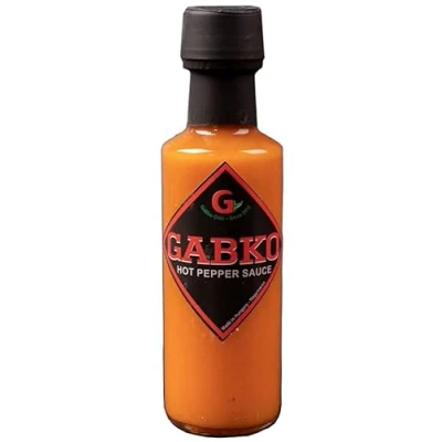 Abbildung von Gabko Orange Habanero Hot Sauce (100 ml) extra scharfe Soße aus orangen Chilis preisgekrönte Chili mit 90% Anteil