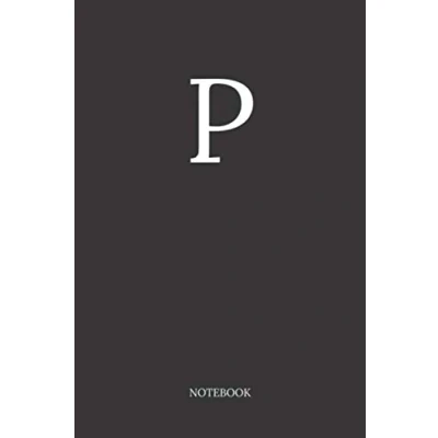 Abbildung von Buchstabe P Notizbuch: A5 Notizbuch Liniert 120 Seiten Notizblock Tagebuch Terminplaner Schreibheft für Notizen 6x9