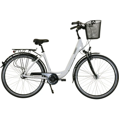 Abbildung von HAWK Bikes Cityrad &quot;HAWK City Wave Deluxe Plus White&quot;, 7 Gang, Shimano, Nexus Schaltwerk, für Damen und Herren