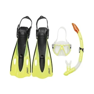 Abbildung von CRUZ Unisex Erwachsene Hanifaru Snorkel Set, Schwarz, S/M