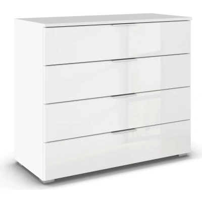 Abbildung von rauch Kommode &quot;Sideboard Kommodenschrank Schubladenkommode AGORDO mit Glasfront&quot;, Breite 93 cm 4 Schubkästen inkl. 6er Set Filzboxen