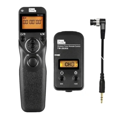 Abbildung von Pixel TW283 DC0 Kabellose Kamera Fernauslöser Fernbedienung Timer Intervalle Kompatibel mit Nikon Z8 Z9 D3 D4 D5 D6 D800 D850 D800E D810 D810A D700 D500 D300 D200 F6 F100 F5 F90X F90 D1X D2H D3X