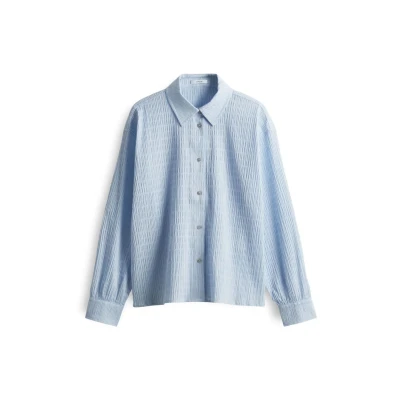 Abbildung von OPUS Langarm Finnea Hemdbluse, Damen, Größe: 40, Oxford blue