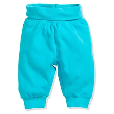 Abbildung von Schnizler Baby Unisex Jogginghose Pumphose Babyhose mit elastischem Bauchumschlag, (Türkis 15), 44