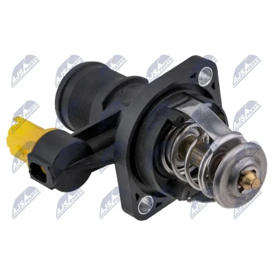 Abbildung von NTY CTM CT 016 Kühlwasserthermostat 105C ohne Dichtung mit Sensor PEUGEOT: 308 I SW, 307 CC, Schrägheck, CITROËN: C4 Coupe
