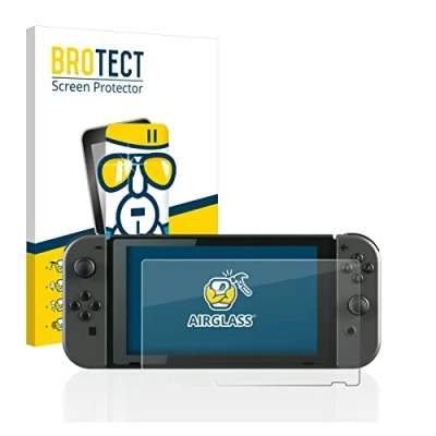 Abbildung von BROTECT Schutzglas für Nintendo Switch Schutzfolie Panzer Folie Glas [Extrem Kratzfest 9H, Anti Fingerprint, Ultra Transparent]