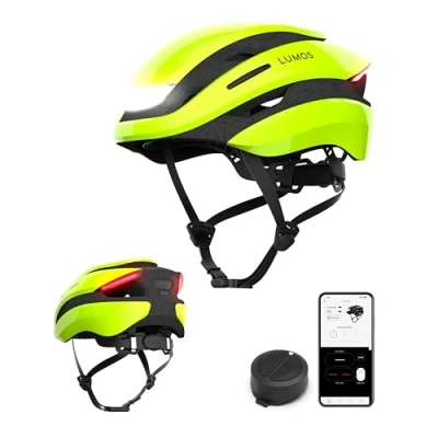 Abbildung von Lumos Ultra Electric Lime Smart Fahrradhelm mit LED