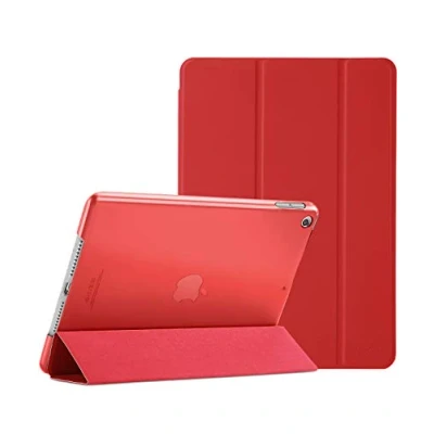 Abbildung von ProCase Hülle für iPad 9./8./7. Generation 10,2 Zoll 2021 2020 2019, Schutzhülle Smart Case Cover Kompatibel mit 9/8/7 Rot