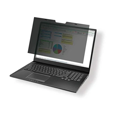 Abbildung von Durable Blickschutzfilter magnetisch für 11,6“ Zoll Bildschirme, inkl. Tasche und Reinigungstuch, anthrazit, 514157