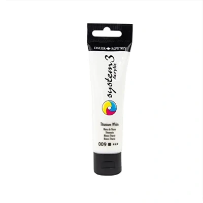 Abbildung von Daler Rowney System3 Acrylfarbe 59 ml Titanium White