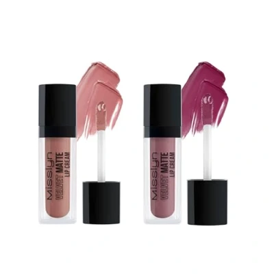 Abbildung von Misslyn Lipgloss mit hohem Glanz, langanhaltend, voluminös für volle Lippen Set zwei Lipglossen