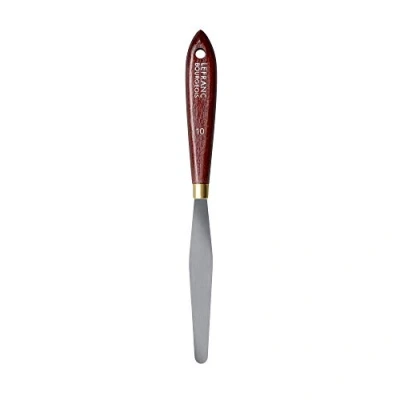 Abbildung von Lefranc Bourgeois 350155 Palettenmesser elastischer Metallklinge, rostfrei, lackiertem Holzgriff für Acrylfarben oder Ölfarben Nr.10