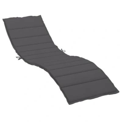 Abbildung von vidaXL Sonnenliege Auflage, Liegenauflage Outdoor, Polster Auflage für Gartenliege Liegestuhl, Polsterauflage, Anthrazit 200x60x3cm Oxford Gewebe