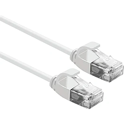 Abbildung von ROLINE UTP DataCenter Patchkabel Kat.6A (Class EA), LSOH, slim, weiß, 1 m