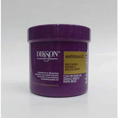 Abbildung von Dikson Anti Gelb Maske für blondes und blondiertes Haar 500 ml