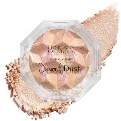 Abbildung von Physicians Formula Mineral Wear Diamond Dust, Transparenter Gesichtspuder mit Leuchtenden Mineralien und Vitamin E, Natürlich Aussehendes Strahlendes Finish, Luminous Gleam