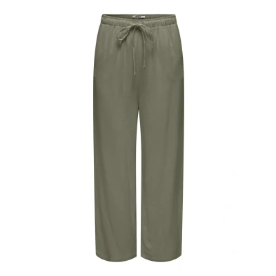 Abbildung von ONLY Onlsiesta Pullup Stoffhose, Damen, Größe: Lx32, Deep lichen green