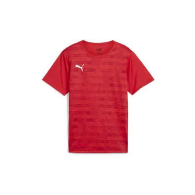 Abbildung von Puma individualFINAL Graphic Jersey Youth Trikot Teenager Für Herren Damen Kinder Mit Plain Red Größe: 15 16Y