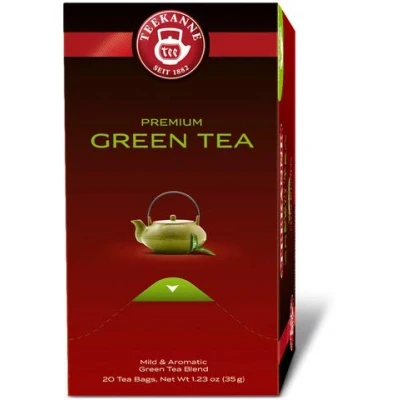 Abbildung von Teekanne Premium Green Tea Grüner Tee, 5er Pack (5 x 20 Teebeutel), 5 35 g