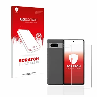 Abbildung von upscreen Schutzfolie für Google Pixel 7a (Display+Kamera) Kristall klar, Kratzschutz, Anti Fingerprint