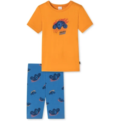 Abbildung von Schiesser Set Nachtwäsche für Kinder, Größe: 92, Orange blau