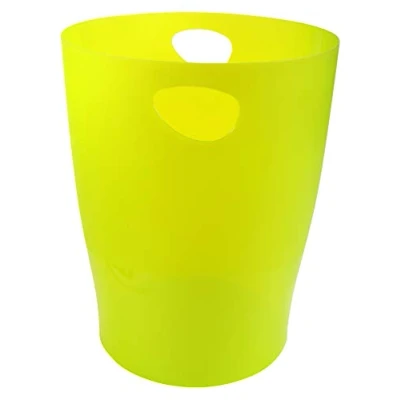 Abbildung von Exacompta 45381D ECOBIN 8er Pack Papierkörbe 15 Liter mit Griffen. Eleganter und robuster Papierkorb Mülleimer im modernen Design anisgrün