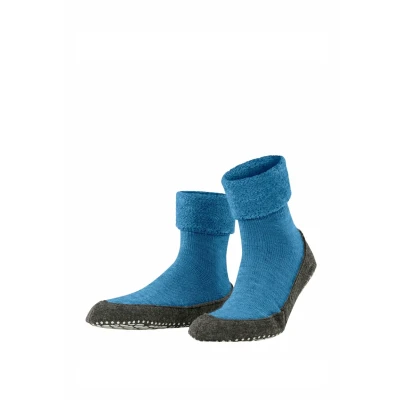 Abbildung von FALKE Herren Stoppersocken Cosyshoe M Hp Wolle rutschhemmende Noppen 1 Paar, Blau Blue Sky 6749, 37/38 EU