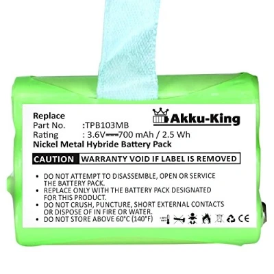 Abbildung von Akku King kompatibel mit TOPCOM Babytalker 1010, 1020, 1030, Twintalker 3700 NI MH 700mAh