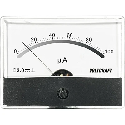 Abbildung von VOLTCRAFT AM 86X65/100µA Einbau Messgerät 86X65/100µA/DC Drehspule