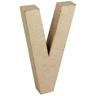 Abbildung von Creativ Pappmaché Zahl, 20 cm, 1 Stück, beige,