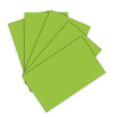 Abbildung von folia 614/50 50 Fotokarton DIN A4, 300 g/qm, Blatt, maigrün zum Basteln und kreativen Gestalten von Karten, Fensterbildern für Scrapbooking