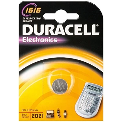 Abbildung von DURACELL 3 x Lithium Knopfzellen Electronics CR1616, 1 Stück