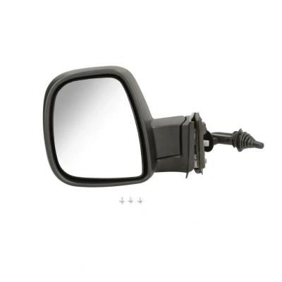Abbildung von Außenspiegel Tyc 305 0182 links grundiert Einstellung: Seilzug, konvex CITROËN: Berlingo II, II Kastenwagen, PEUGEOT: Partner Tepee