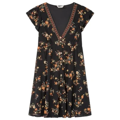 Abbildung von SPRINGFIELD Damen Modern Kleid, Black, XS