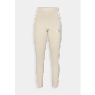 Abbildung von adidas Damen Essentials 3 Stripes Cotton Leggings, Wonder Alumina/White, M