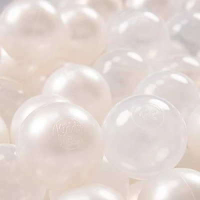 Abbildung von KiddyMoon 700 ∅ 7Cm Kinder Bälle Spielbälle Für Bällebad Baby Plastikbälle Made In EU, Perle/Transparent